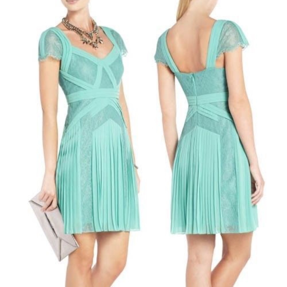 NWT BCBCMAXAZRIA Pleated Cocktail Dress Sz 0